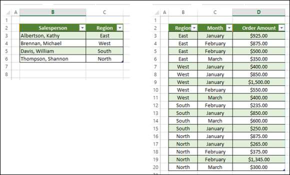 Добавление таблиц Excel