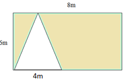 Площадь с участием прямоугольников и треугольников Quiz6
