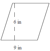 Площадь параллелограмма Quiz4