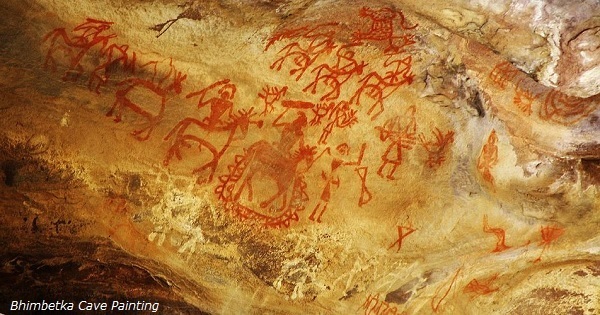 Пещерная живопись Бхимбетка