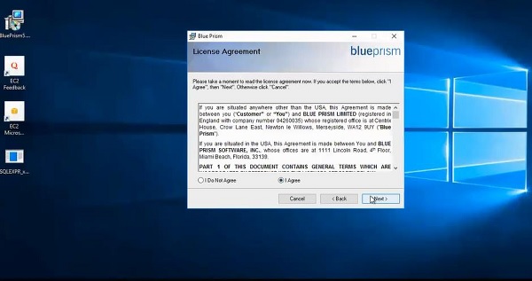 Лицензионное соглашение Blueprism