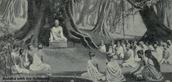 Будда со своими последователями