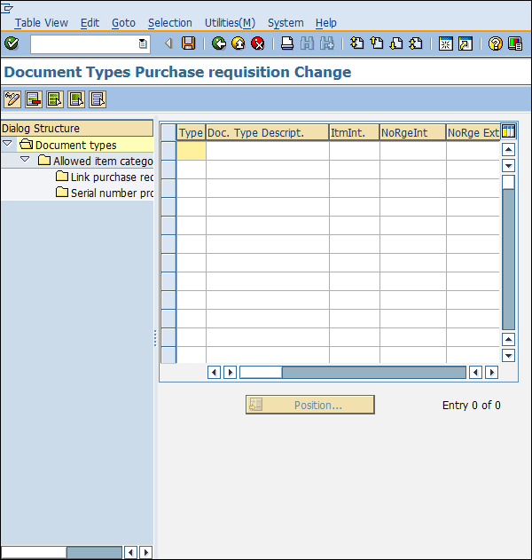 Тип документа конфигурации SAP для подробностей