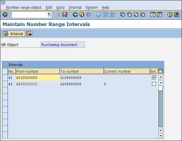 Диапазон номеров конфигурации SAP подробное описание
