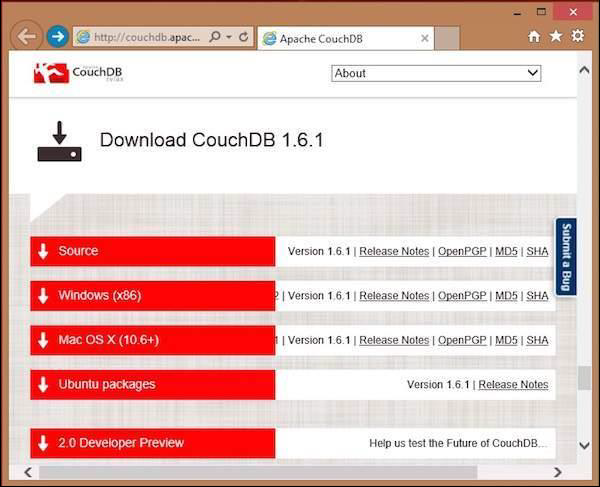 CouchDB Скачать Ссылки Форматы