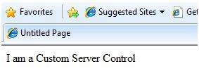 Пользовательские элементы управления сервером