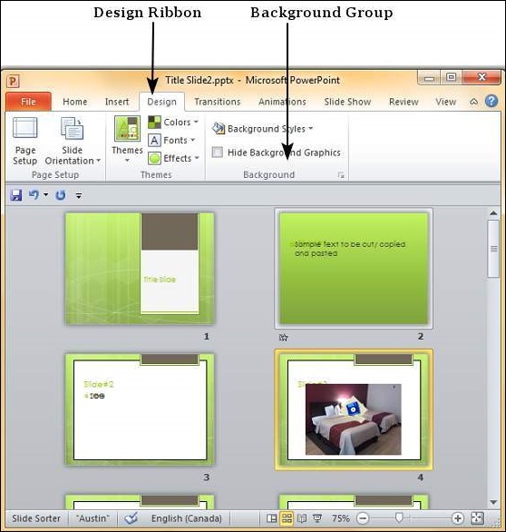 Как сделать фон в презентации в PowerPoint