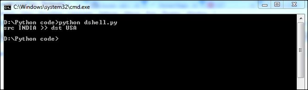 DShell и Scapy Output