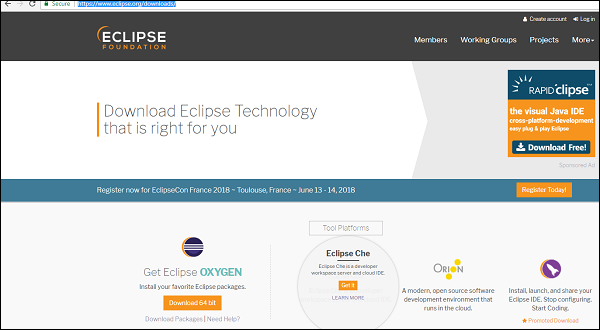 Установка Eclipse IDE