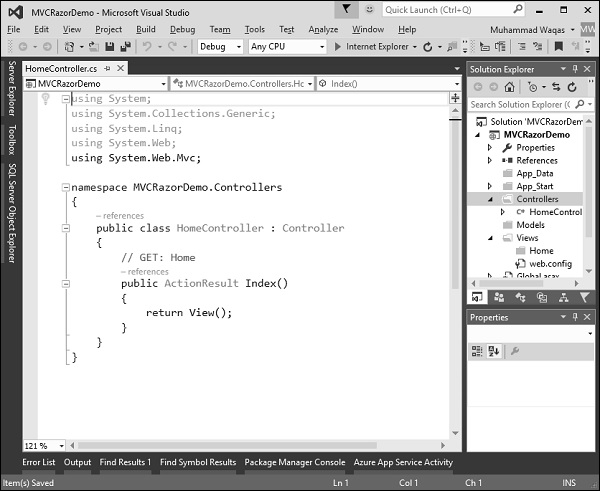 Редактирование в Visual Studio