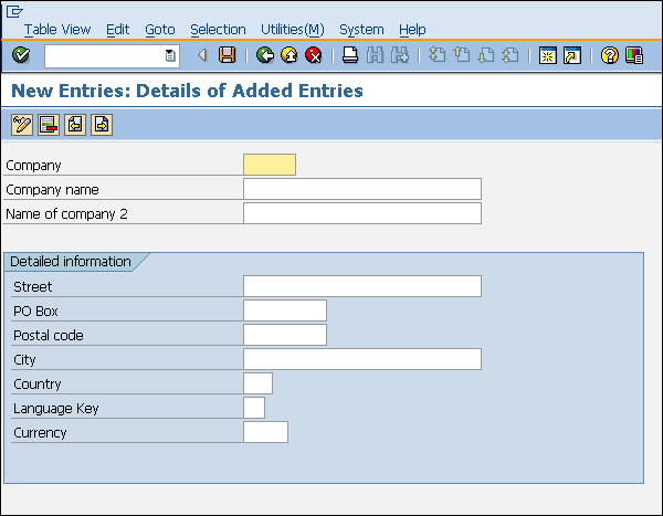 SAP Entry Details