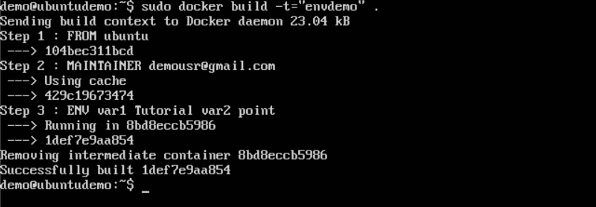 ENV Build Docker Команда