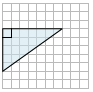 Нахождение площади прямоугольного треугольника на сетке Quiz1