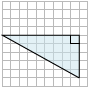Нахождение площади прямоугольного треугольника на сетке Quiz4