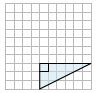 Нахождение площади прямоугольного треугольника на сетке Quiz7