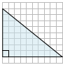 Нахождение площади прямоугольного треугольника на сетке Quiz8