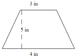Нахождение области трапеции на сетке с использованием треугольников и прямоугольников Quiz1