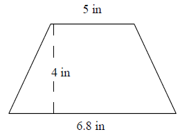 Нахождение области трапеции на сетке с помощью треугольников и прямоугольников Quiz6