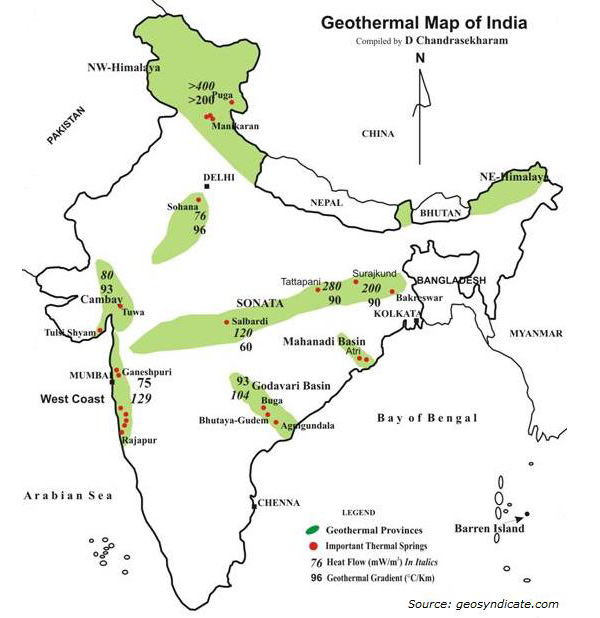 Геотермальная карта