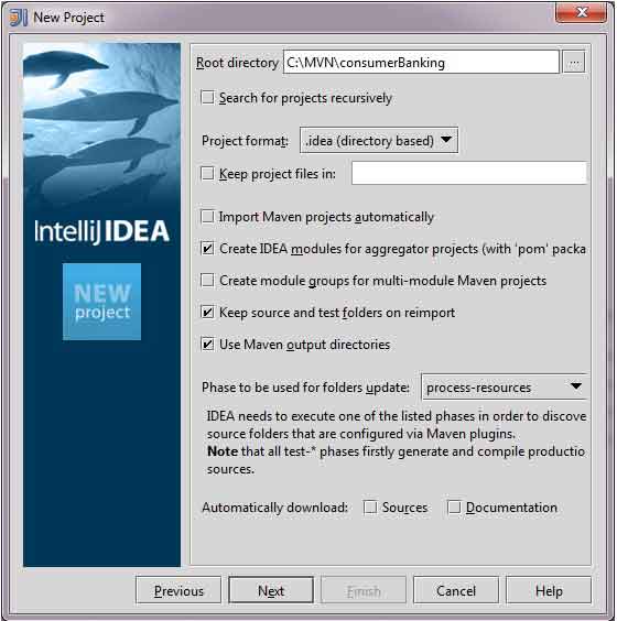 Новый проект в IntelliJ IDEA, шаг 3.