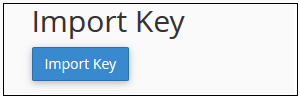 Ключ импорта