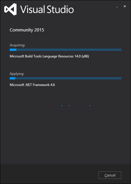 Установите Visual Studio