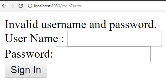 Неправильное имя пользователя / пароль