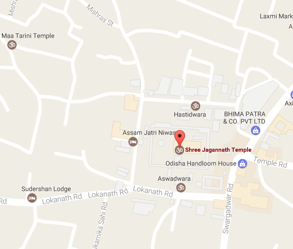 Карта храма Джаганнатхи