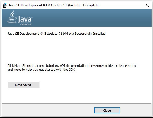 Java SE установлена