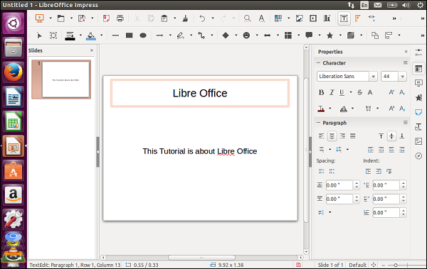 Интерфейс LibreOffice