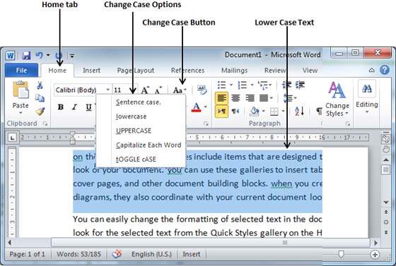 Как сделать все буквы заглавными или строчными в Word, Excel, онлайн-сервисах
