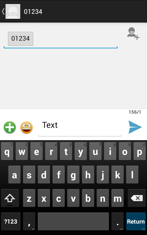 Android Мобильный SMS Экран