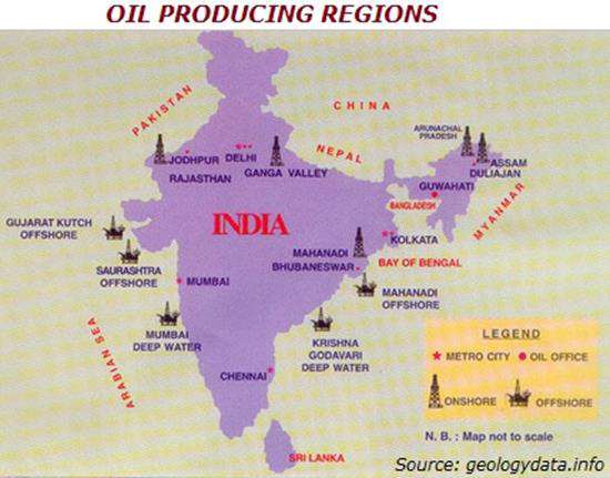 Регионы нефтедобычи