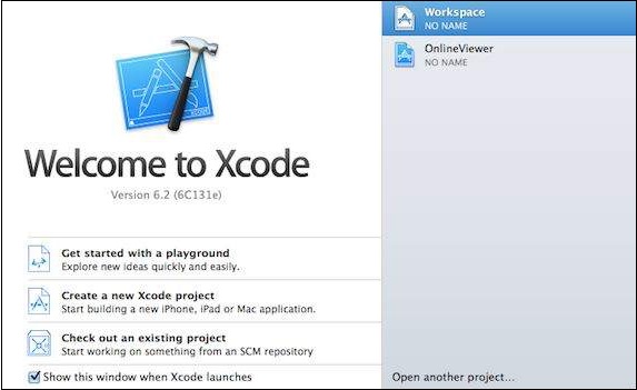 Открыть Xcode