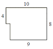 Периметр кусочно-прямоугольной фигуры Quiz10