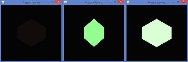 Освещение полигонов