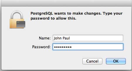 create root user postgresql mac
