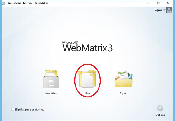 Проект WebMatrix