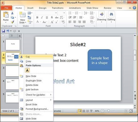 Горячие клавиши Microsoft PowerPoint для Mac OS