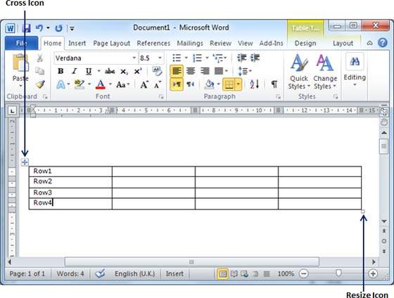 Как изменить размеры таблицы в Microsoft Word