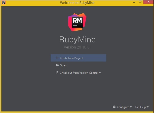 RubyMine установлен