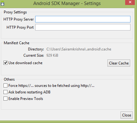 Учебник по Android SDK Manager
