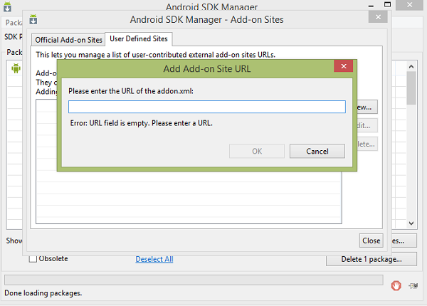Учебник по Android SDK Manager