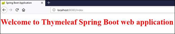 Spring Boot Thymleaf веб-приложение