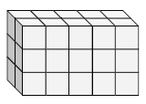 Площадь поверхности прямоугольной призмы из единичных кубиков Quiz9