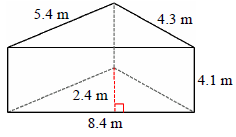 Площадь поверхности треугольной призмы Quiz10