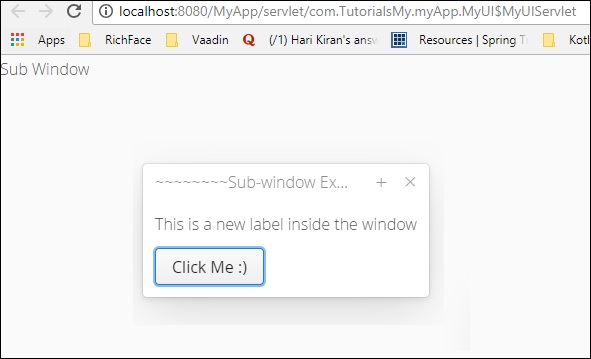vaadin ui browser tab