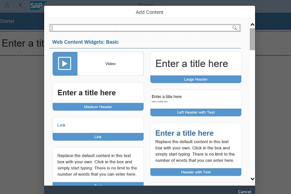 Windgets веб-контента