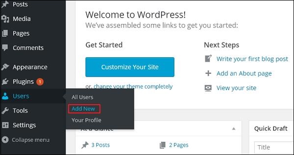 WordPress Добавить пользователей
