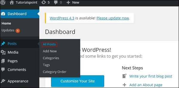 WordPress Редактировать сообщения